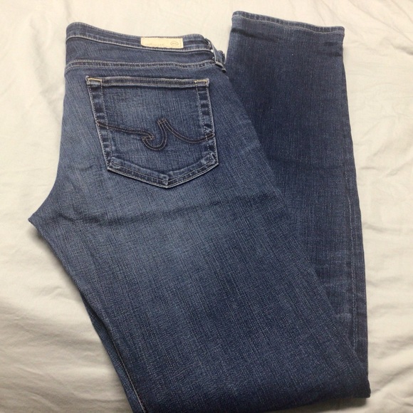 AG AUBREY SKINNY STRAIGHT LOW-RISE JEANS SIZE W30/L32 - Picture 3 of 11